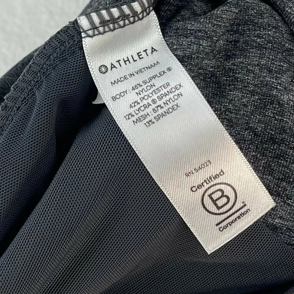 Athleta Shorts Women's Sz ST Metro Downtown Wide Leg Mid Rise Pocket Gray - Picture 10 of 10